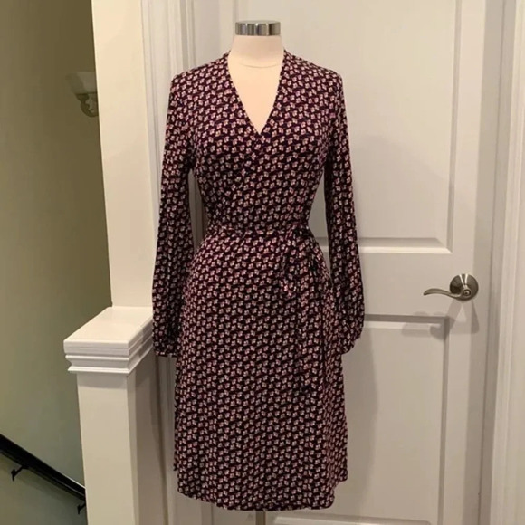 BODEN‎ NWOT Elodie Wrap Jersey Floral Dress - Picture 3 of 11